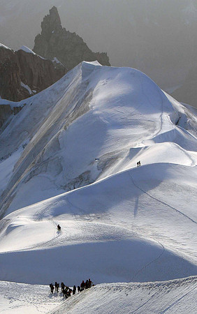 View from the Aiguille du Midi, Chamonix