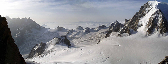 View from the Aiguille du Midi, Chamonix