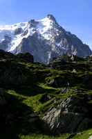 View towards the Aiguille du Miid, Chamonix